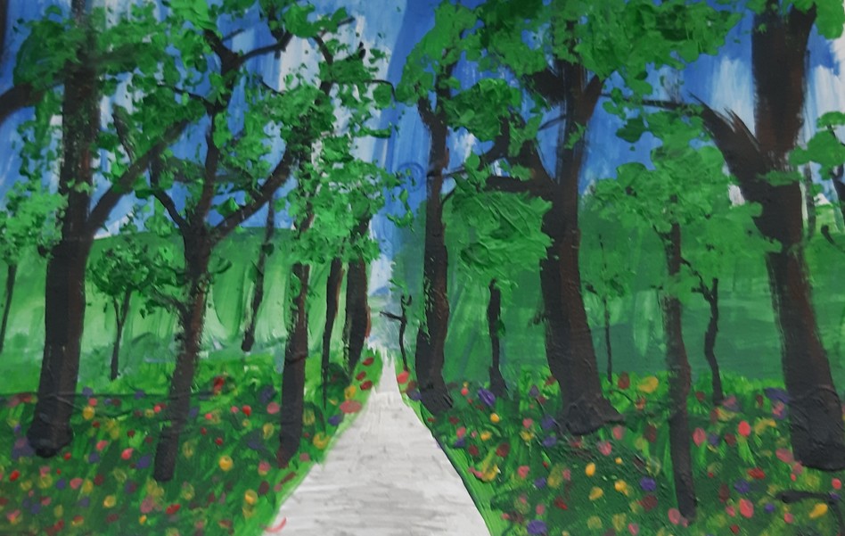 Flowers In The Trees