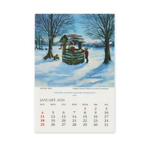 Calendars January Square Canvas
