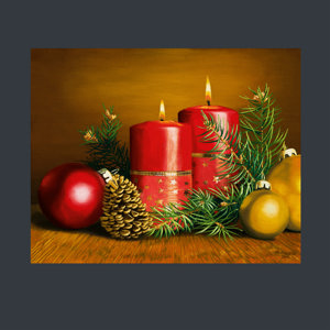 Art Print Unframed Candle Glow