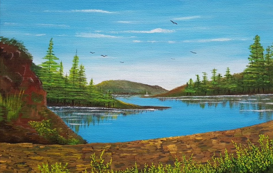 Lakeside landscape