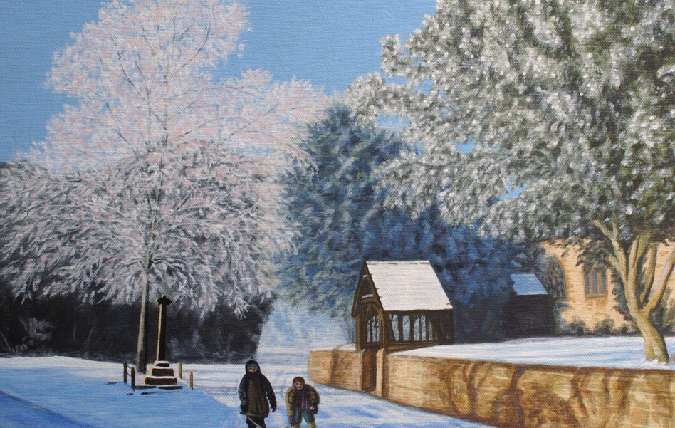 Snow By The Church Gate