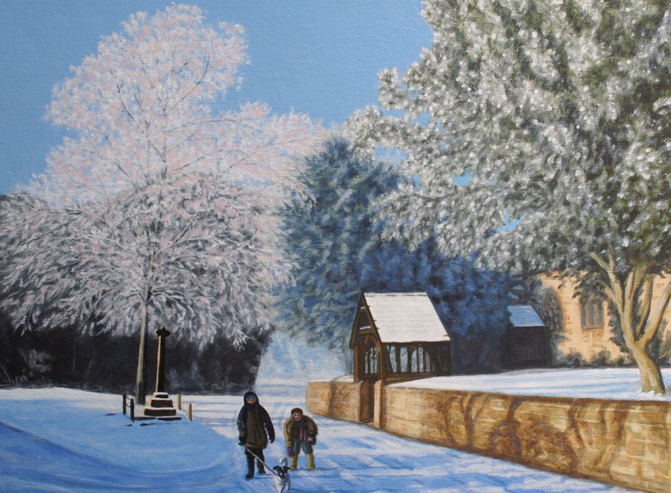 Snow By The Church Gate